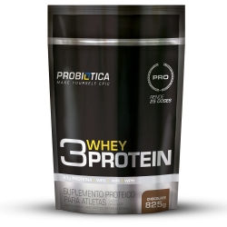 3 Whey Protein Sabor Baunilha (825g) - Probitica