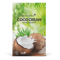 Coco Cream Sabor Leite de Coco (1 cx com 10 sachs de 25g) - Pura Vida