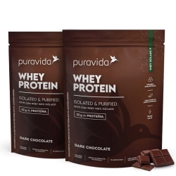 Kit 2 un Whey Protein Isolado Sabor Dark Chocolate (450g) - Pura vida