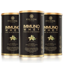 Kit 3unid Immuno Whey Sabor Baunilha (375g) - Essential