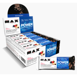 Power Protein Bar Sabor Frutas Vermelhas (Caixa com 12 Unidades de 41g) - Max Titanium