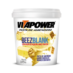 Pasta de Amendoim Integral Beez Blank (1kg) - Vitapower