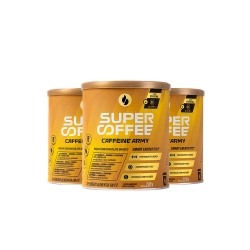 Kit 3uni SuperCoffee Sabor Paoca Com Chocolate Branco (220g) - Caffeine Army