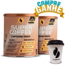 Compre 2un SuperCoffee Sabor Beijinho (220g) - Caffeine Army e Ganhe Copo