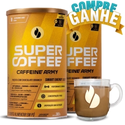 Compre 2un SuperCoffee Sabor Paoca Com Chocolate Branco (380g) - Caffeine Army e Ganhe Xcara