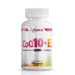 Coq10 100mg + Vitamina E (60caps) Physical Pharma