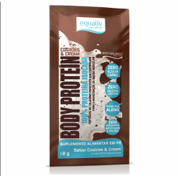 Body Protein Sabor Cookies & Cream (Sachê de 18g) - Equaliv Body Protein Sabor Cookies & Cream (Sachê de 18g) - Equaliv