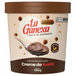 Pasta de Amendoim Sabor Creme de Avel (450g) - La Ganexa