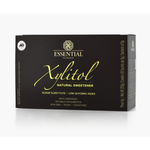 Xylitol - Adoçante Natural (Cx c/ 50 Sachês de 5g) - Essential