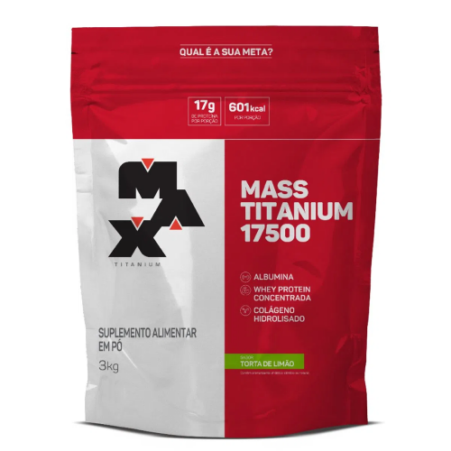 Mass Titanium 17500 Sabor Torta de Limão (3kg) - Max Titanium