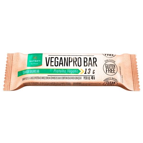 Veganpro Bar Sabor Baunilha (1 Unidade de 40g) - Nutrify