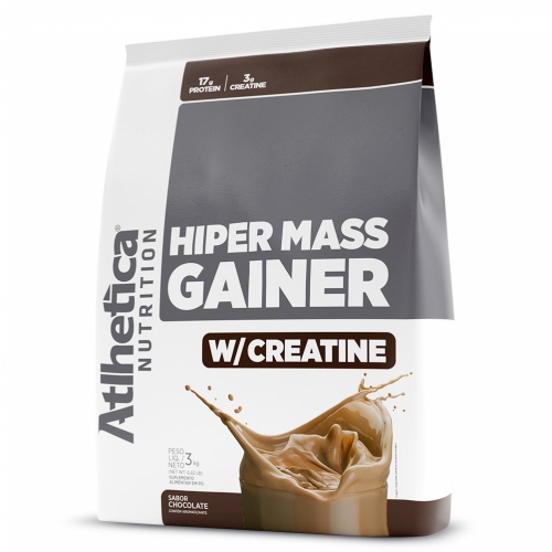 Hiper Mass Gainer Sabor Chocolate (3kg) - Atlhetica Nutrition
