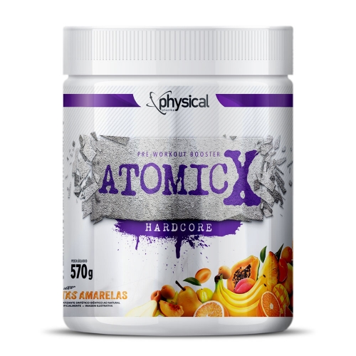 ATOMIC X Hardcore Sabor Frutas Amarelas (570g) - Physical Pharma