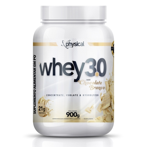 Whey 3.0 Physical Pharma Chocolate Branco 900g