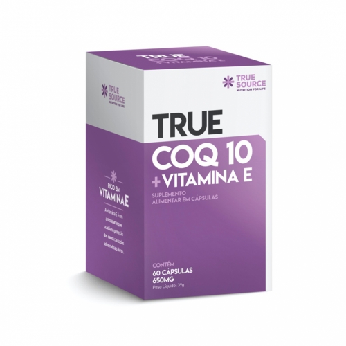 True Coq10 + Vitamina E (60 Cápsulas)  True Source
