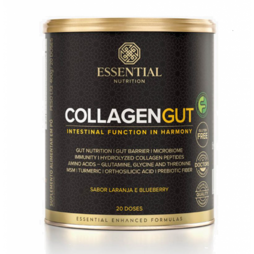 Collagen Gut Sabor Laranja e Blueberry (400g) - Essential Nutrition