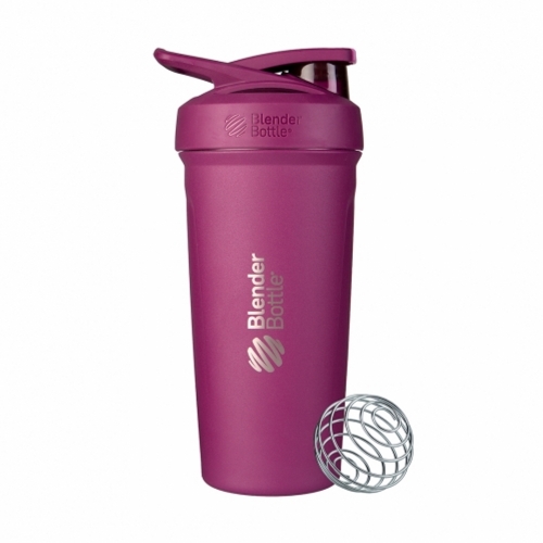 Coqueteleira Strada Stainless Térmica Cor FC Plum (710ml) - Blender Bottle