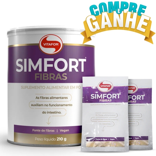 Compre Simfort Fibras (210g) - Vitafor e Ganhe 2 Sachês