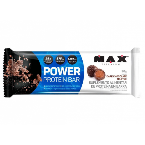 Power Protein Bar Sabor Chocolate com Coco (1 Unidade de 90g) - Max Titanium
