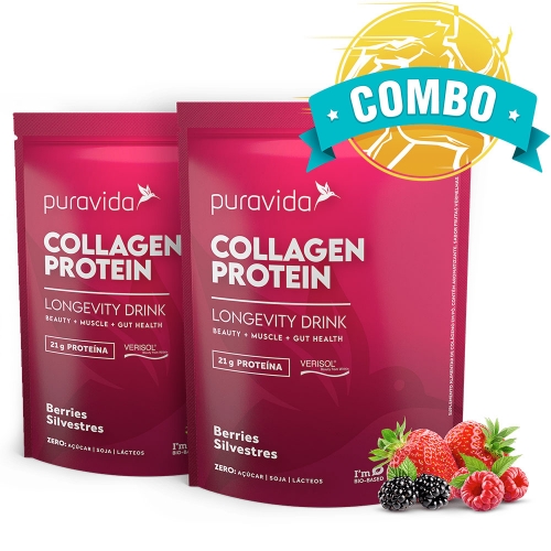 Combo 2 un Collagen Protein Sabor Berries Silvestres (450g) - Pura Vida