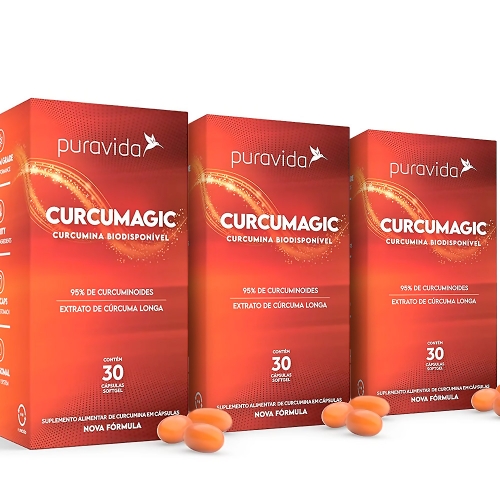 Kit 3unid Curcumagic (30 Cápsulas) - Pura Vida Kit 3unid Curcumagic (30 Cápsulas) - Pura Vida