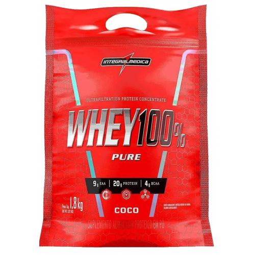 Whey 100% Pure - Refil Sabor Coco (1,8 Kg) - Integralmédica Whey 100% Pure - Refil Sabor Coco (1,8 Kg) - Integralmédica