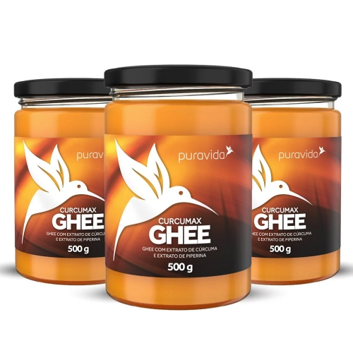 Kit 3 un Ghee Curcumax (500g) - Pura Vida