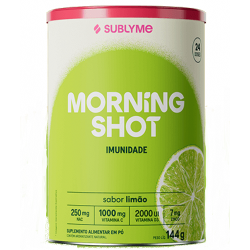 Morning Shot Sabor Limão (144g) - Sublyme