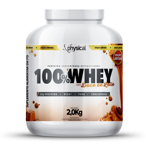 Whey Protein Physical Pharma 100% Whey Concentrado Doce de Leite 2kg