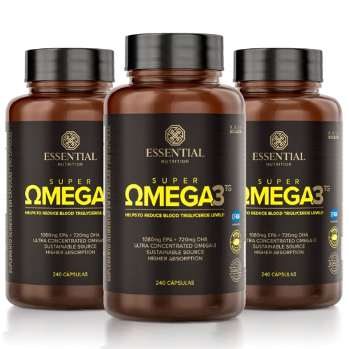 Kit 3unid Super Omega 3 TG 500mg (240 cpsulas) - Essential