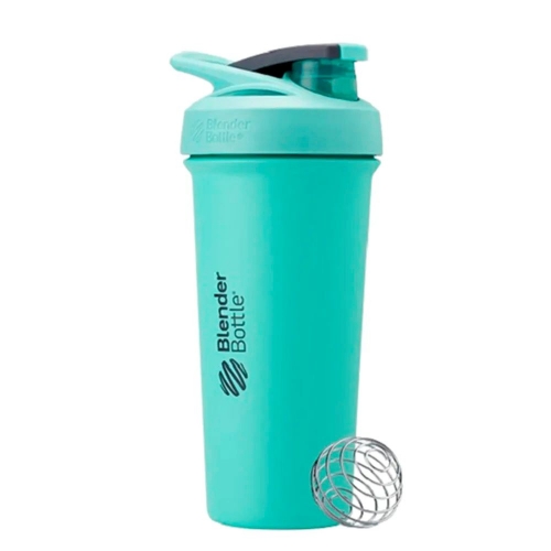 Coqueteleira Strada Sleek Stainless Seafoam (740ml) - Blender Bottle