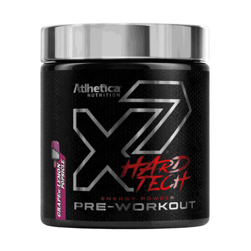 X7 Hard Tech Pré Workout Sabor Grape w/ Lemon Popsicle (200g) - Atlhetica Nutrition