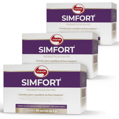 Kit 3 unid Simfort ( Caixa com 30 Sachs) - Vitafor