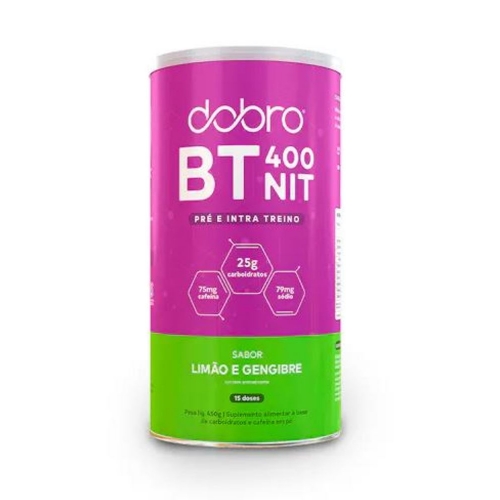 BT 400 NIT 75mg Cafena Sabor Limo e Gengibre (450g) - Dobro