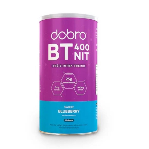 BT 400 NIT Sem Cafeína Sabor Blueberry (450g) - Dobro