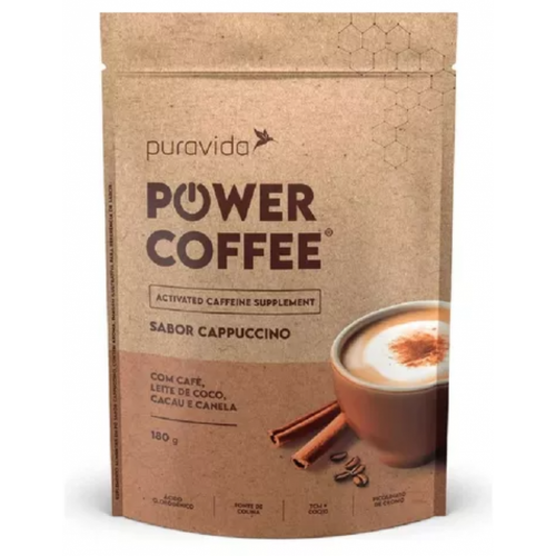 Power Coffee Sabor Cappucino (180g) - Pura Vida