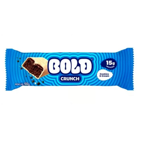 Bold Crunch Sabor Cookies e Cream (1uni de 50g) - Bold Snacks