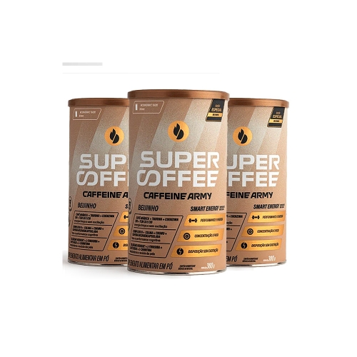 Kit 3uni SuperCoffee Sabor Beijinho (380G) - Caffeine Army