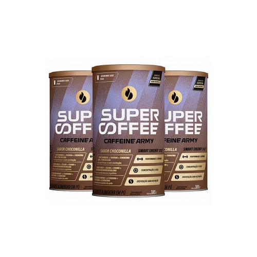 Kit 3uni SuperCoffee Sabor Choconilla (380G) - Caffeine Army