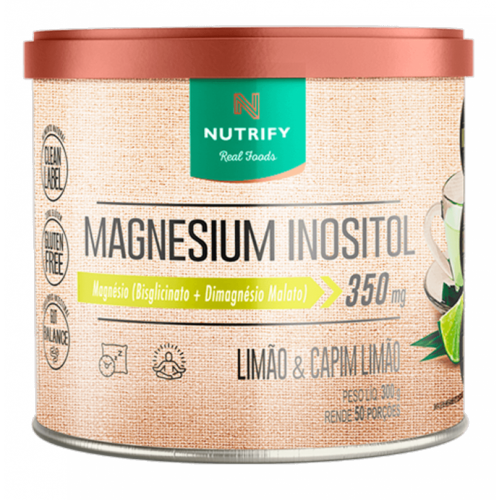 Magnesium Inositol Sabor Limão & Capim Limão (300g) - Nutrify