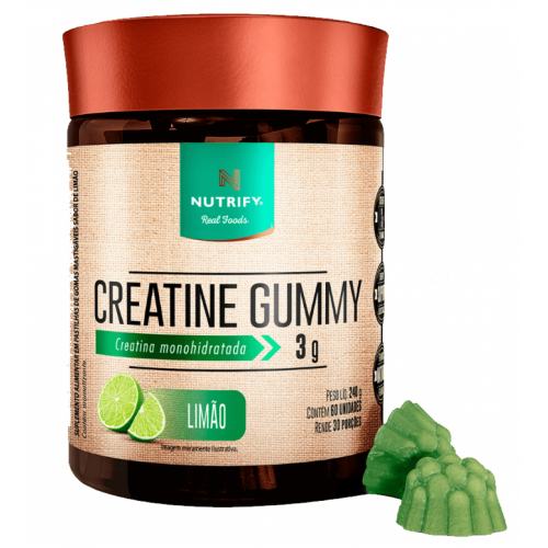 Creatine Gummy Sabor Limão (60 unid) - Nutrify