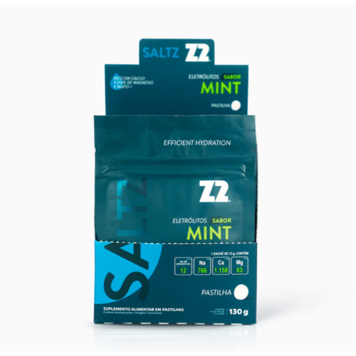 Saltz Pastilha Z2 Sabor Mint (cx c/ 10 sachês de 13g) - Z2 Foods