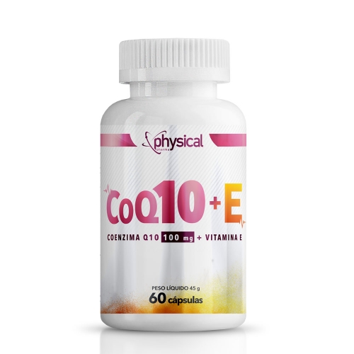 Coq10 100mg + Vitamina E (60caps) Physical Pharma