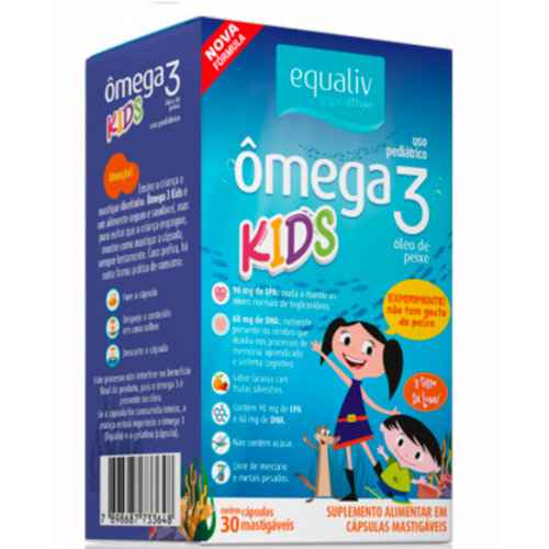 Omega 3 Kids (30 caps mastigveis) - Equaliv