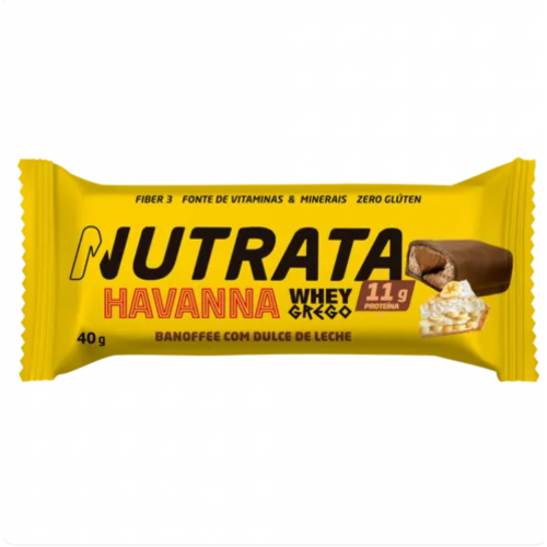 Whey Grego Bar Sabor Banoffee Com Doce de Leite (1 unidade de 40g) - Nutrata