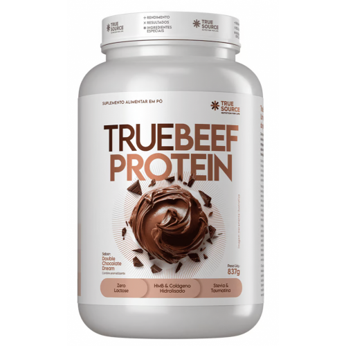 True Beef Protein Sabor Double Chocolate Dream (837g) - True Source