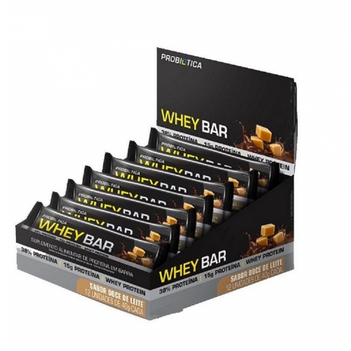Whey Bar (12 Unidades de 40g) - Probiótica - Corpo & Vida Suplementos  Alimentares e Vitaminas - Corpo & Vida Suplementos Alimentares e Vitaminas
